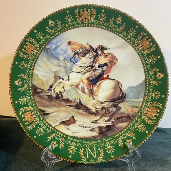 Limoges Accents Limoges Collectors Plate Bonaparte Crossing The